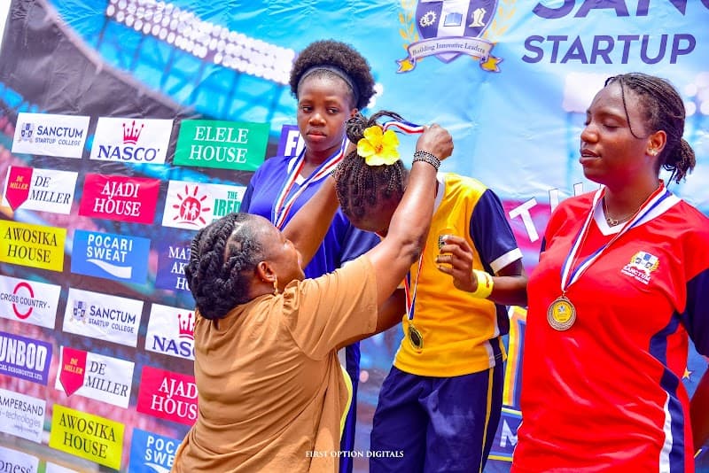 Medal ceremony at Sanctum Games — pastoral care and student welfare