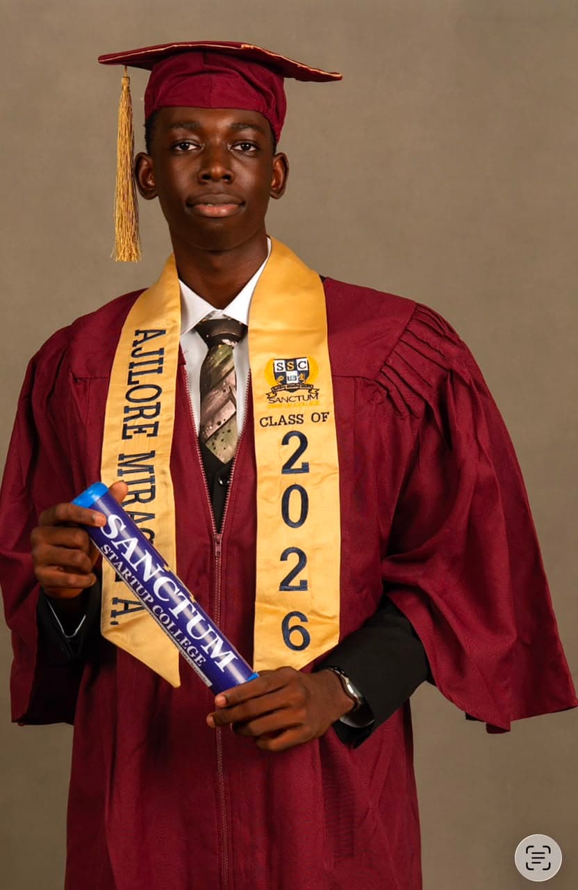 Sanctum Startup College Class of 2026 graduate Miracle Ajilore